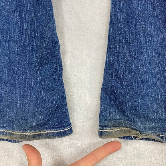 Ariya Bootcut Jeans Juniors' 7 Embroidered Denim Whiskered Rodeo Cowgirl Western - Picture 11 of 16